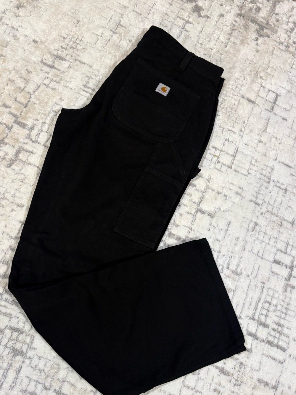 Carhartt Women's Black Straight-Leg Utility Jeans